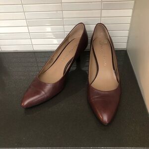 Franco Sarto women’s brown leather heels